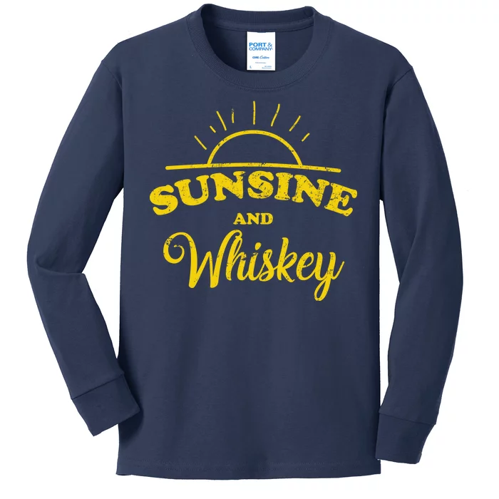 Sunshine And Whiskey Kids Long Sleeve Shirt