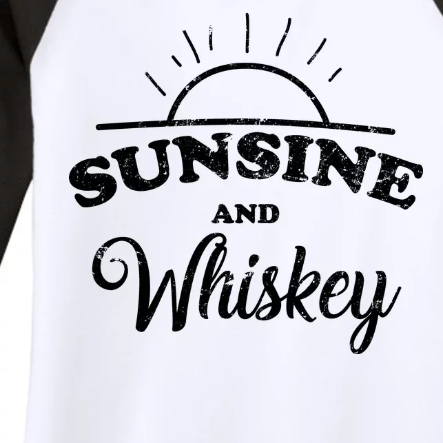 Sunshine And Whiskey Women's Tri-Blend 3/4-Sleeve Raglan Shirt