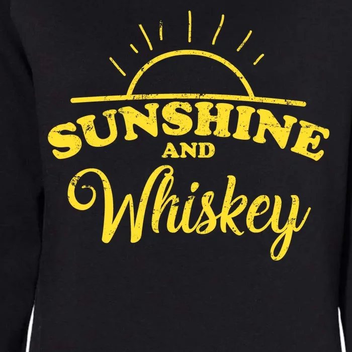 Sunshine And Whiskey Retro Summer Womens California Wash Sweatshirt