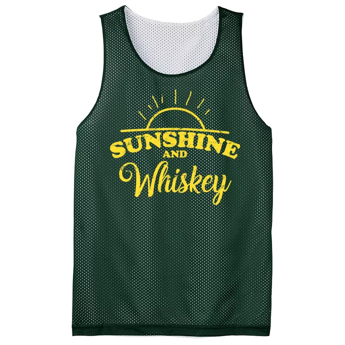 Sunshine And Whiskey Retro Summer Mesh Reversible Basketball Jersey Tank