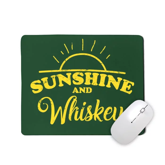 Sunshine And Whiskey Retro Summer Mousepad