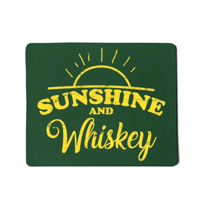 Sunshine And Whiskey Retro Summer Mousepad