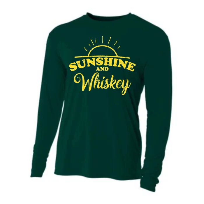 Sunshine And Whiskey Retro Summer Cooling Performance Long Sleeve Crew