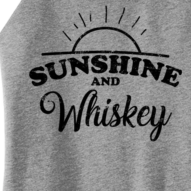 Sunshine And Whiskey Retro Summer Women’s Perfect Tri Rocker Tank