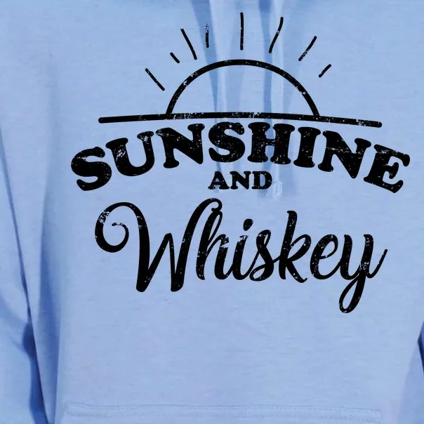 Sunshine And Whiskey Retro Summer Unisex Surf Hoodie