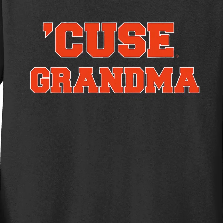 Syracuse University Orange Grandma Kids Long Sleeve Shirt