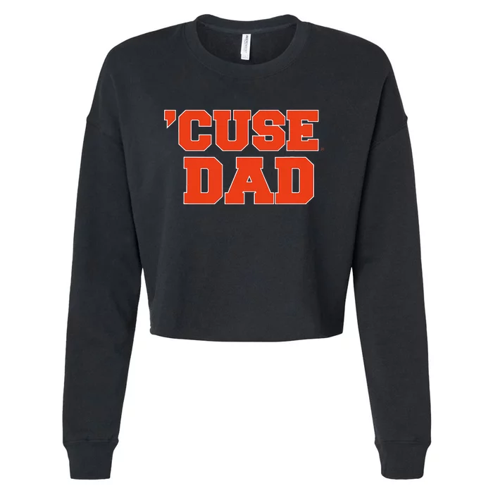 Syracuse University Orange Dad Cropped Pullover Crew