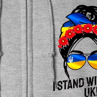 Support Ukraine Pride I Stand With Ukraine Flag Gift Full Zip Hoodie