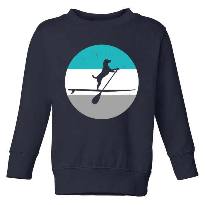 Stand Up Paddle Boarding with dog - Paddelsport SUP Board Toddler Sweatshirt