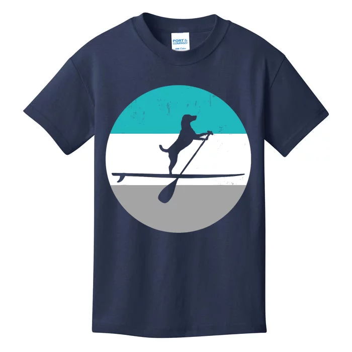 Stand Up Paddle Boarding with dog - Paddelsport SUP Board Kids T-Shirt