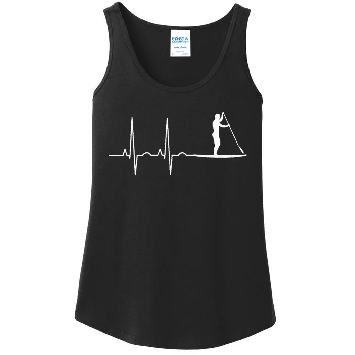 Stand Up Paddling Heartbeat Paddle Board Gift Ladies Essential Tank