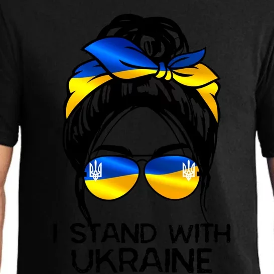 Support Ukraine Pride I Stand With Ukraine Flag Cute Gift Pajama Set