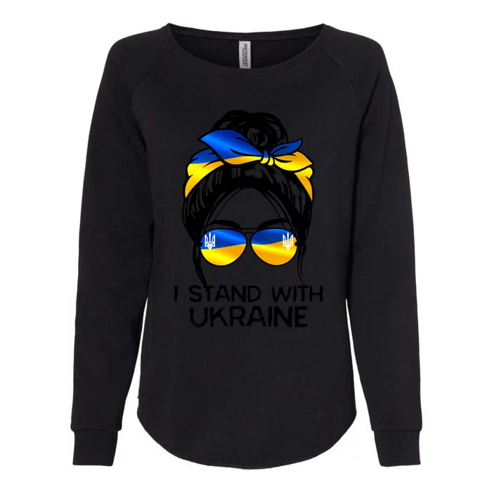 Support Ukraine Pride I Stand With Ukraine Flag Cute Gift Womens California Wash Sweatshirt