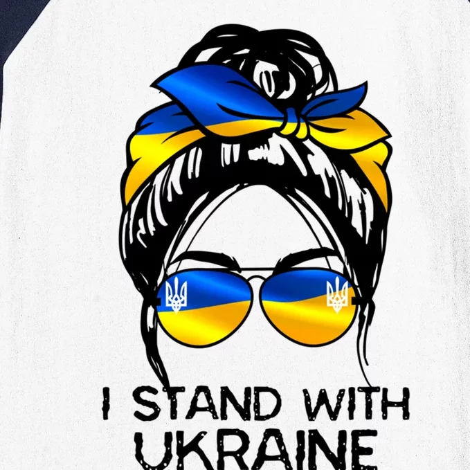 Support Ukraine Pride I Stand With Ukraine Flag Cute Gift Baseball Sleeve Shirt