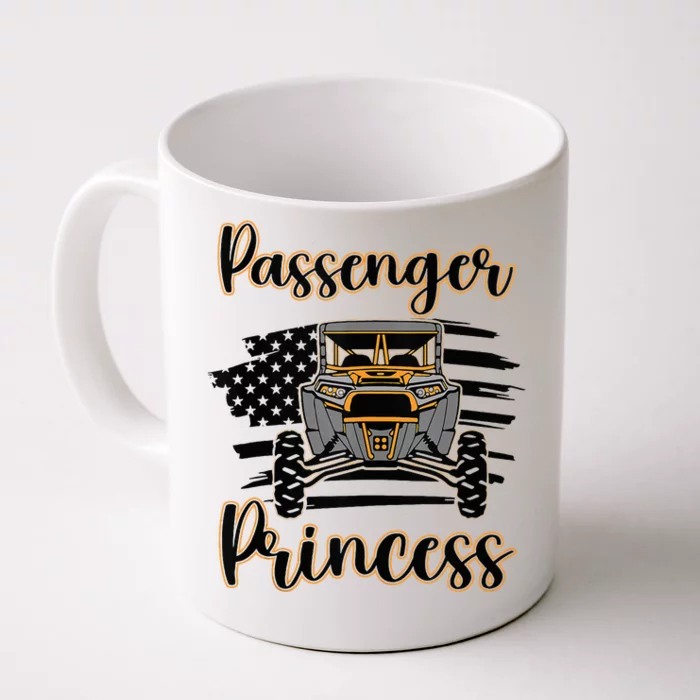 Sxs Utv Passenger Princess Orange Flag Front & Back Coffee Mug