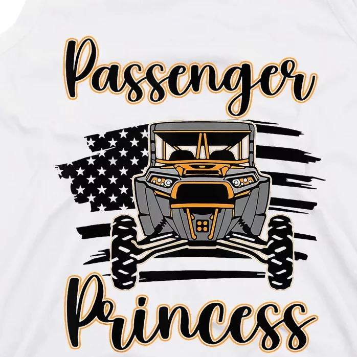 Sxs Utv Passenger Princess Orange Flag Tank Top