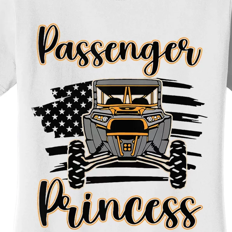 Sxs Utv Passenger Princess Orange Flag Women's T-Shirt