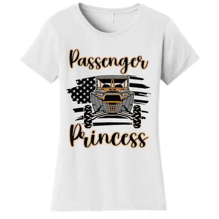 Sxs Utv Passenger Princess Orange Flag Women's T-Shirt