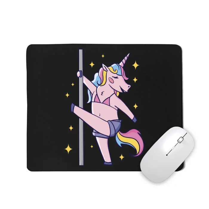 Stripper Unicorn Pole Dancer Mousepad