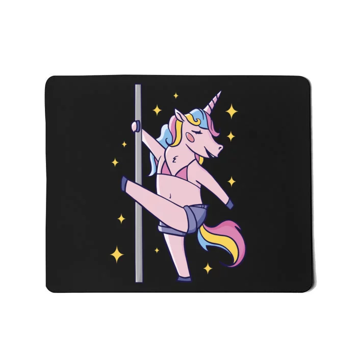 Stripper Unicorn Pole Dancer Mousepad