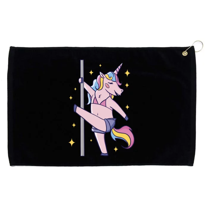 Stripper Unicorn Pole Dancer Grommeted Golf Towel