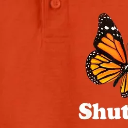 Shut Up Pretty Butterfly Funny Sarcastic Attitude Dry Zone Grid Performance Polo