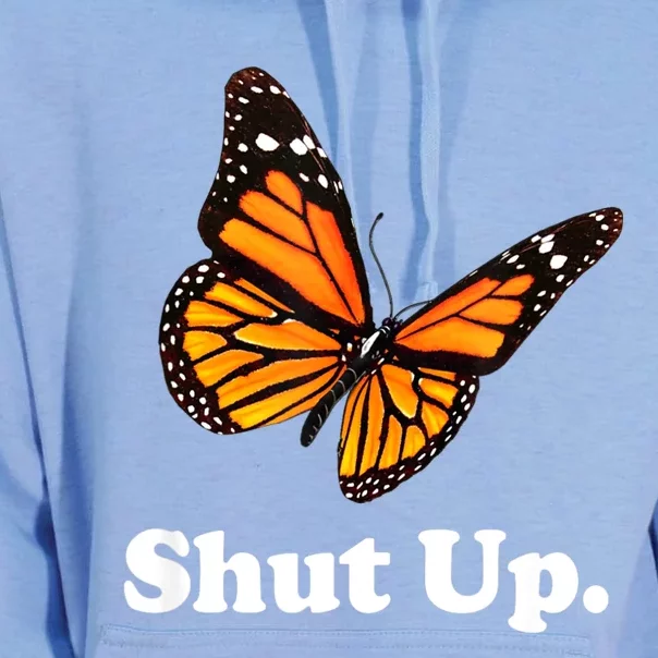 Shut Up Pretty Butterfly Funny Sarcastic Attitude Unisex Surf Hoodie