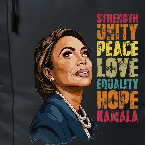 Strength Unity Peace Love Equality Hope Kamala Harris Daily Commute Backpack