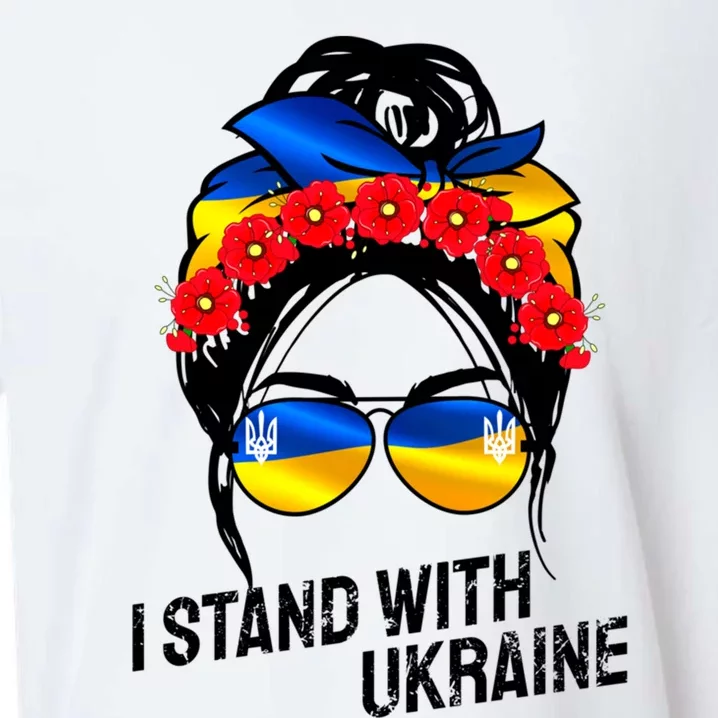 Support Ukraine Pride I Stand With Ukraine Flag Gift Sueded Cloud Jersey T-Shirt