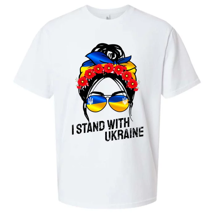 Support Ukraine Pride I Stand With Ukraine Flag Gift Sueded Cloud Jersey T-Shirt