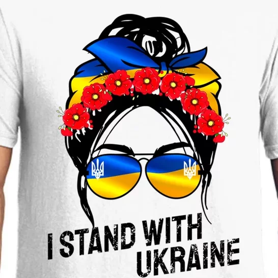 Support Ukraine Pride I Stand With Ukraine Flag Gift Pajama Set