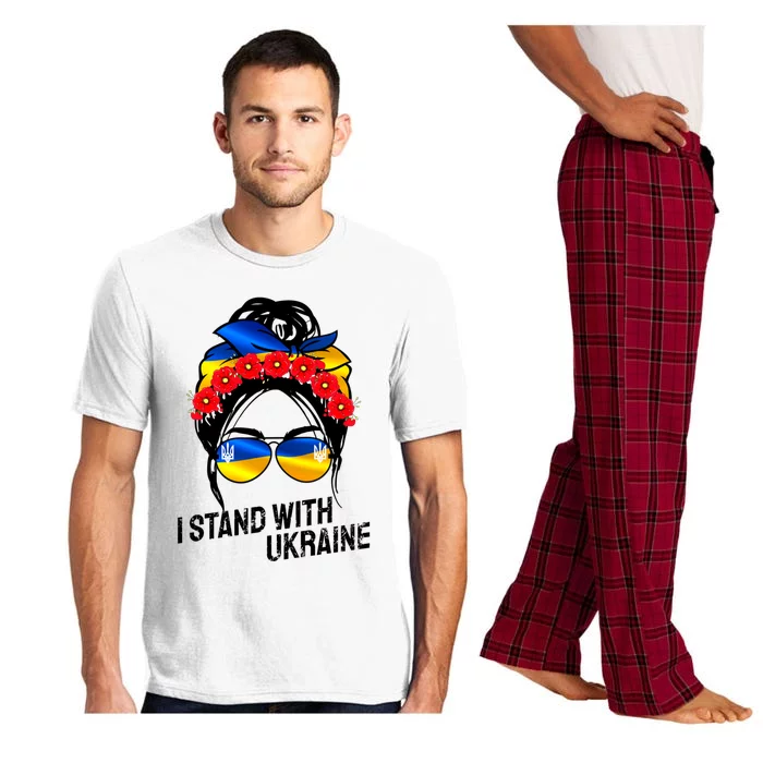 Support Ukraine Pride I Stand With Ukraine Flag Gift Pajama Set