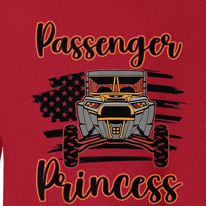 Sxs Utv Passenger Princess Orange Flag Toddler Sweatshirt