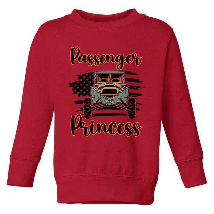 Sxs Utv Passenger Princess Orange Flag Toddler Sweatshirt