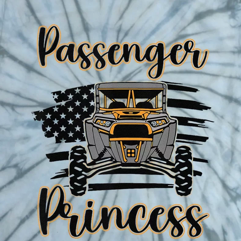 Sxs Utv Passenger Princess Orange Flag Tie-Dye T-Shirt