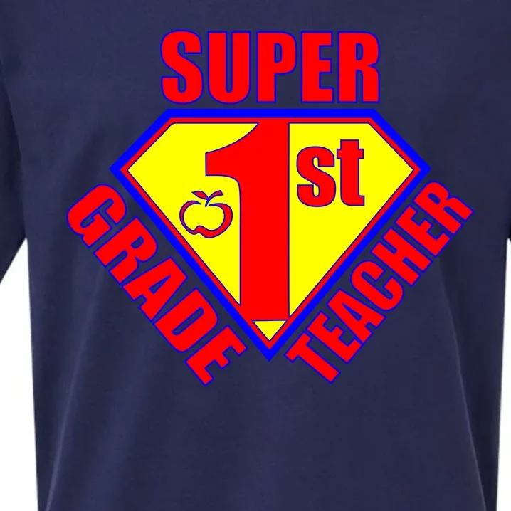 Super 1st Grade Teacher Sueded Cloud Jersey T-Shirt