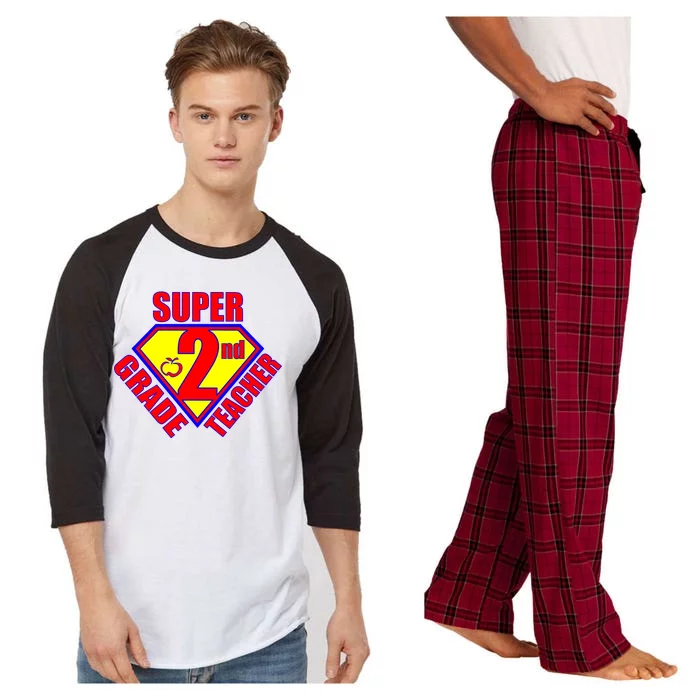 Super 2nd Grade Teacher Raglan Sleeve Pajama Set