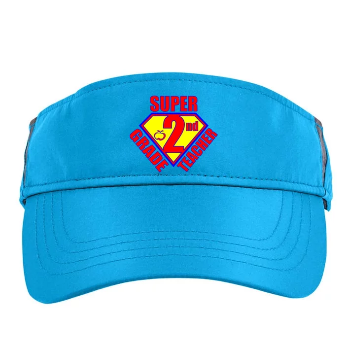 Super 2nd Grade Teacher Adult Drive Performance Visor