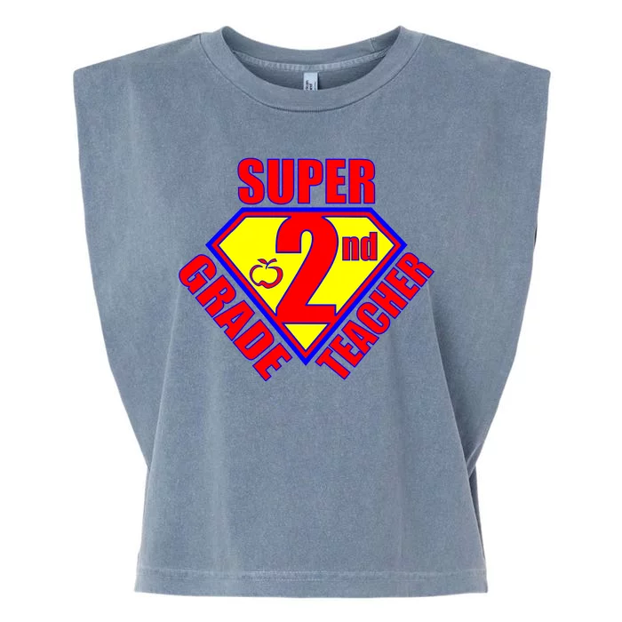 Super 2nd Grade Teacher Garment-Dyed Women's Muscle Tee