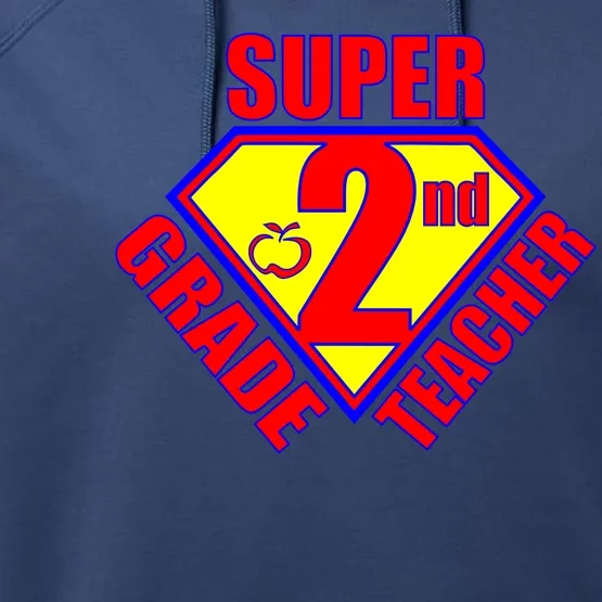 Super 2nd Grade Teacher Performance Fleece Hoodie