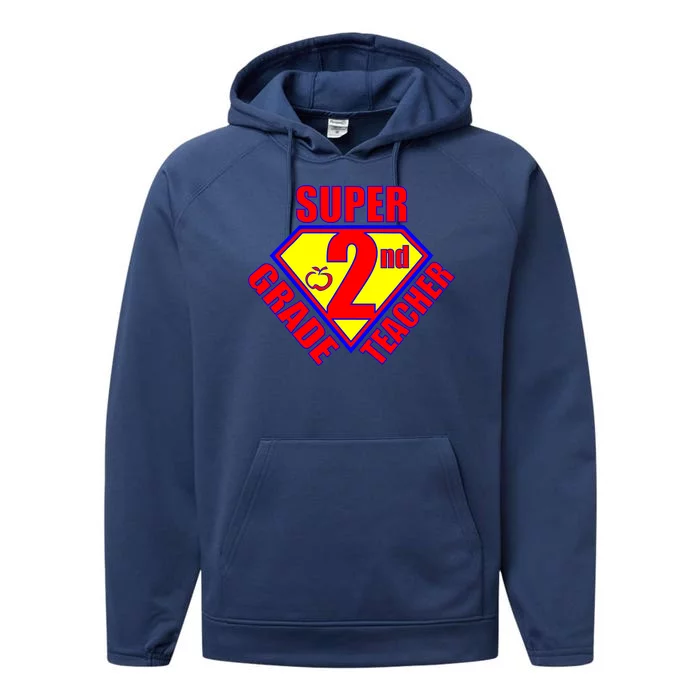 Super 2nd Grade Teacher Performance Fleece Hoodie