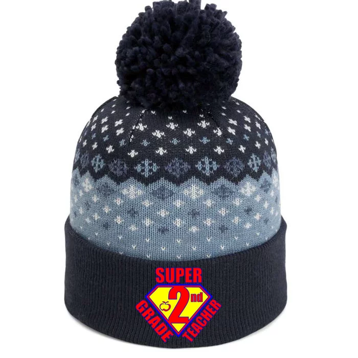 Super 2nd Grade Teacher The Baniff Cuffed Pom Beanie