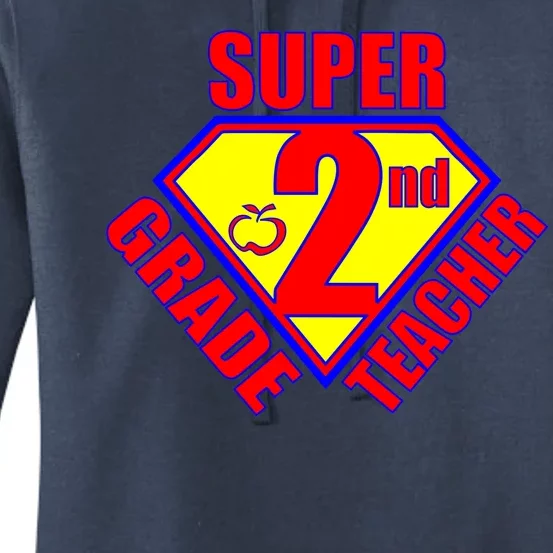 Super 2nd Grade Teacher Women's Pullover Hoodie