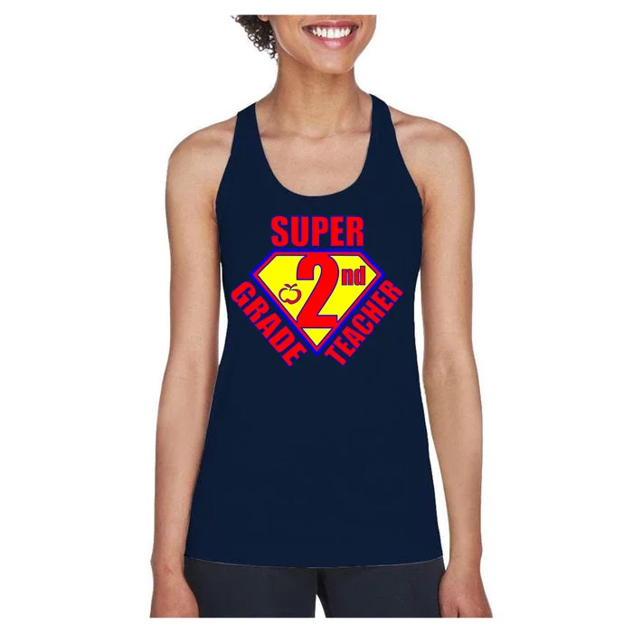 Super 2nd Grade Teacher Women's Racerback Tank