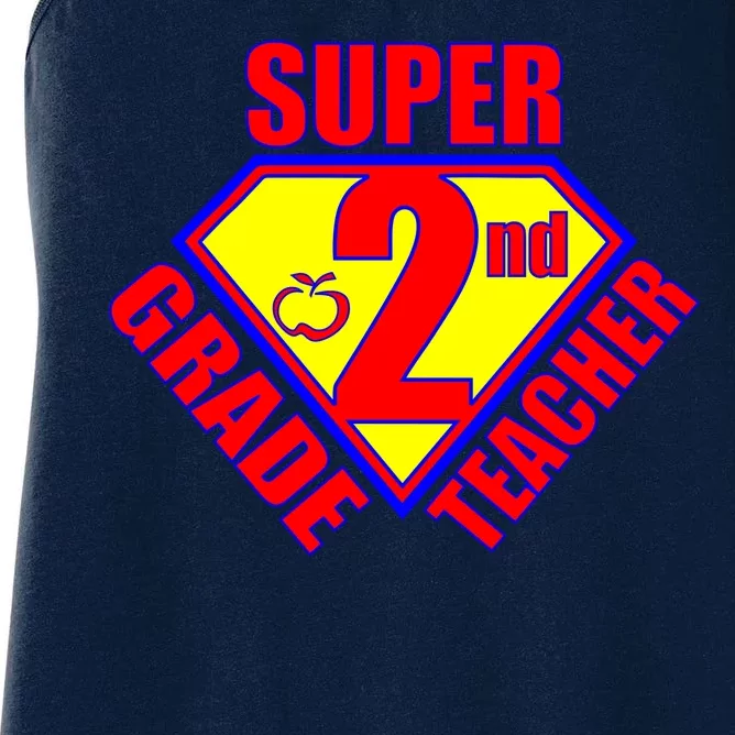 Super 2nd Grade Teacher Women's Racerback Tank