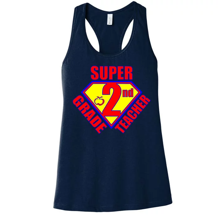 Super 2nd Grade Teacher Women's Racerback Tank