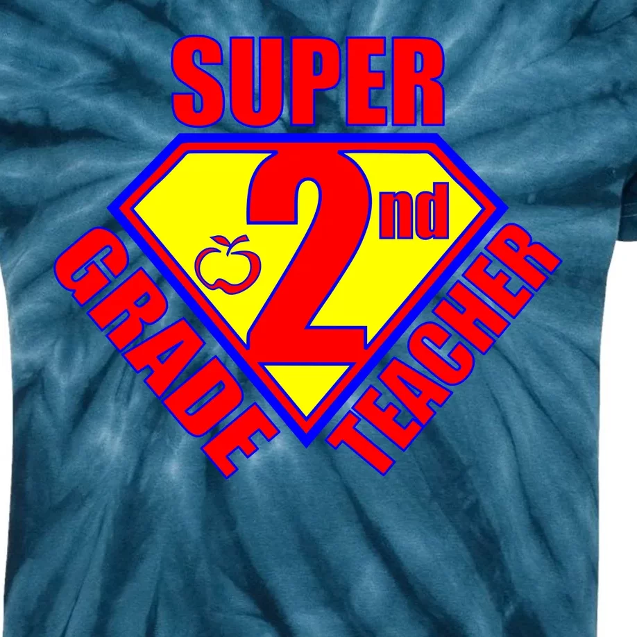 Super 2nd Grade Teacher Kids Tie-Dye T-Shirt