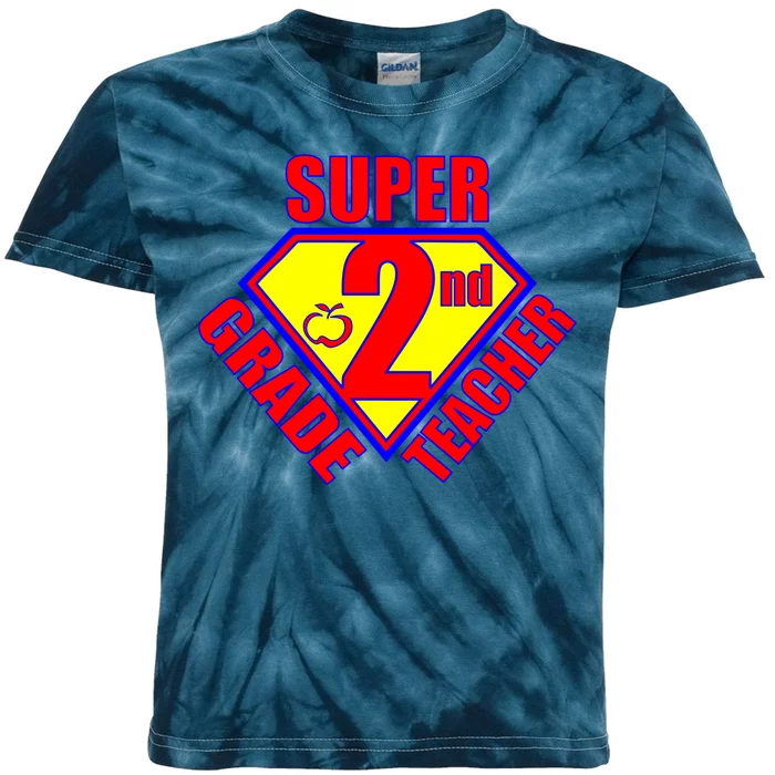 Super 2nd Grade Teacher Kids Tie-Dye T-Shirt