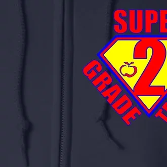 Super 2nd Grade Teacher Full Zip Hoodie