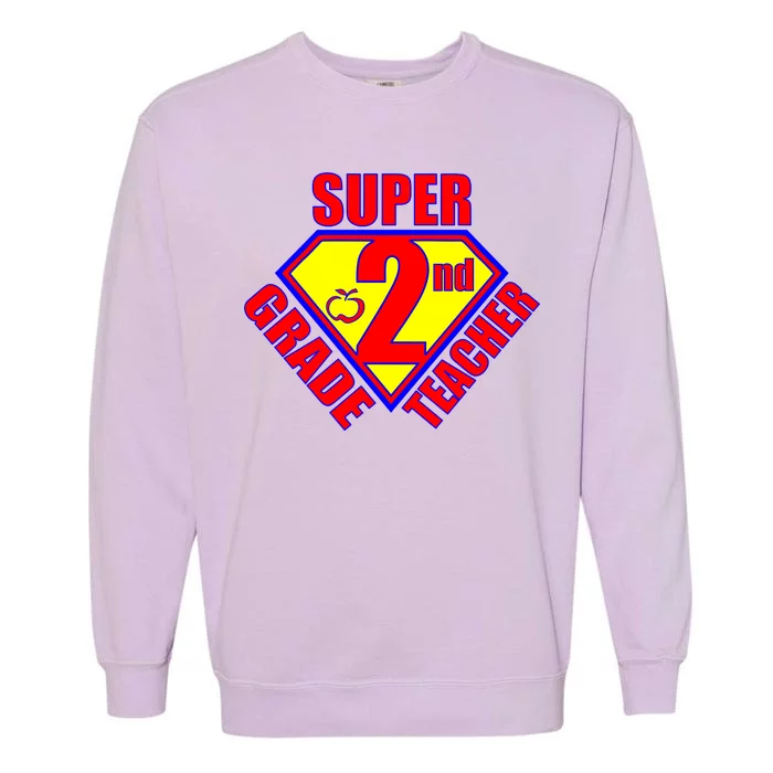 Super 2nd Grade Teacher Garment-Dyed Sweatshirt